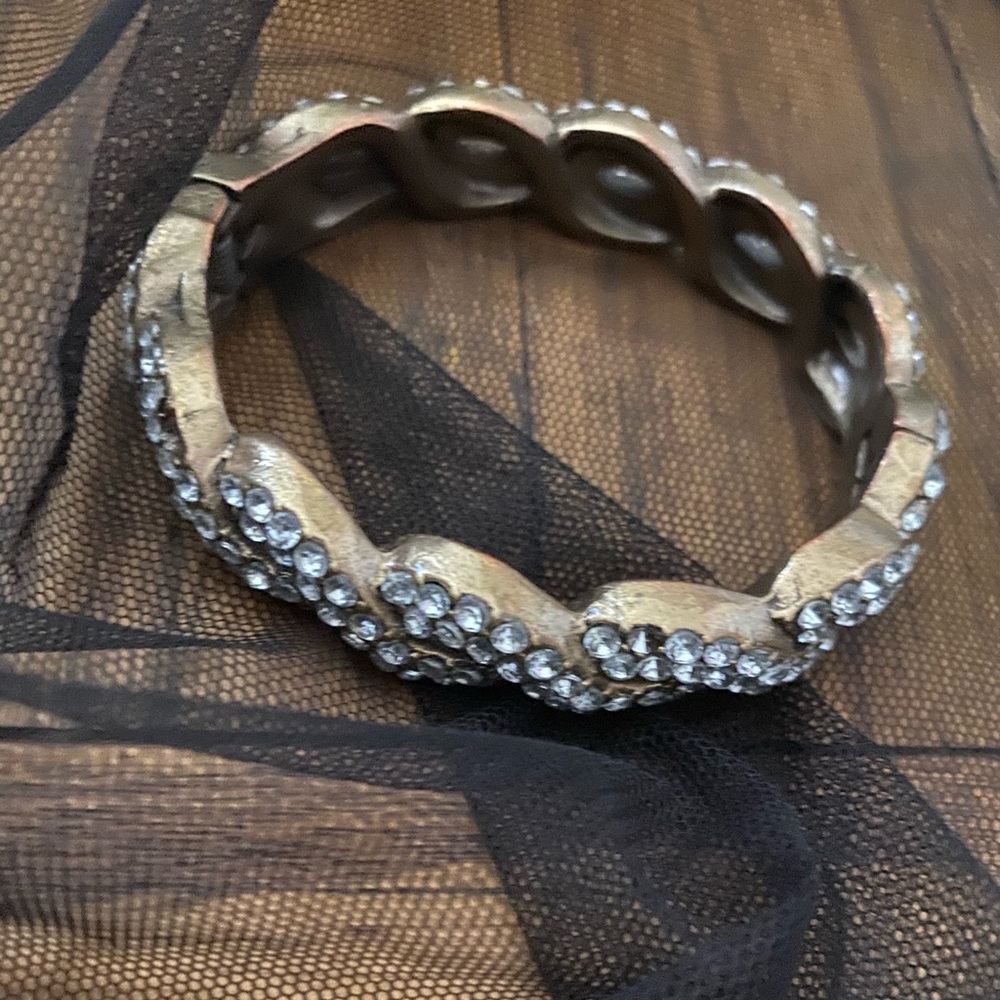 J.CREW BRAIDED RUSTIC GLD Bracelet S ROMANTIC GUC